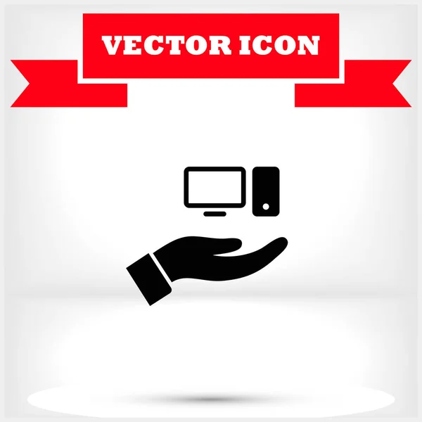 Vector Icon Eps Flat Design — Stock Vector