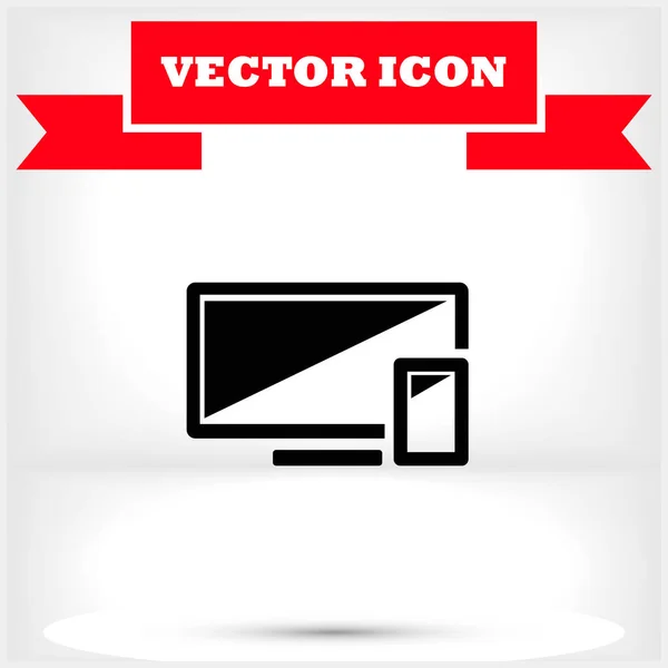 Vector Icon Eps Flat Design — Stock Vector