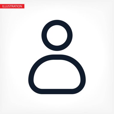 Erkek ikonu. Vektör adam. İllüstrasyoncu. 10 kişi. Basit resim adamı