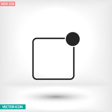 Uygulamanız için vektör resmi. Simge şu şekilde yapılır: