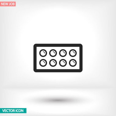 Uygulamanız için vektör resmi. Simge şu şekilde yapılır: