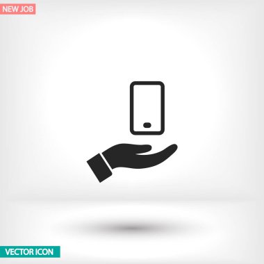 Uygulamanız için vektör resmi. Simge şu şekilde yapılır: