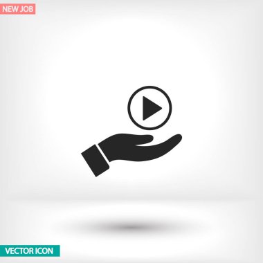 Uygulamanız için vektör resmi. Simge şu şekilde yapılır: