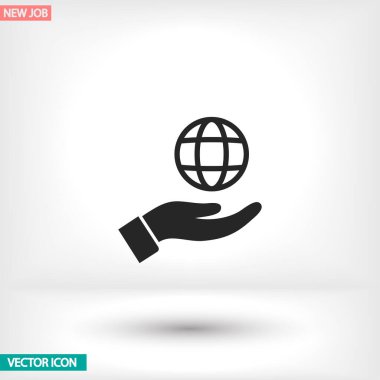 Uygulamanız için vektör resmi. Simge şu şekilde yapılır: