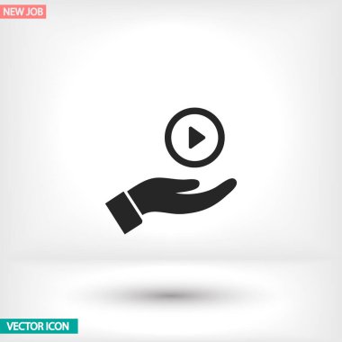 Uygulamanız için vektör resmi. Simge şu şekilde yapılır: