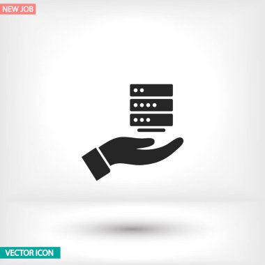 Uygulamanız için vektör resmi. Simge şu şekilde yapılır: