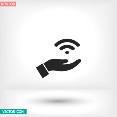 Uygulamanız için vektör resmi. Simge şu şekilde yapılır: