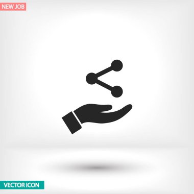 Uygulamanız için vektör resmi. Simge şu şekilde yapılır: