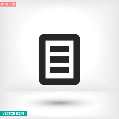 Uygulamanız için vektör resmi. Simge şu şekilde yapılır: