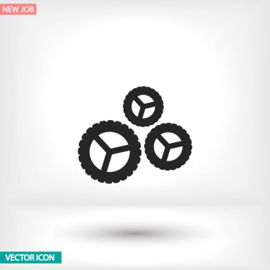 Uygulamanız için vektör resmi. Simge şu şekilde yapılır: