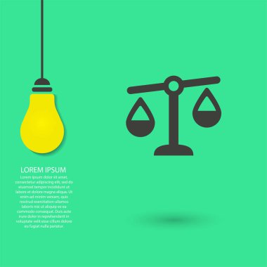 EPS vektör simgesi, lorem ipsum düz tasarım illestrasyonu