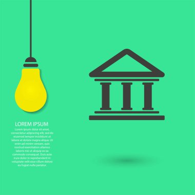 EPS vektör simgesi, lorem ipsum düz tasarım illestrasyonu