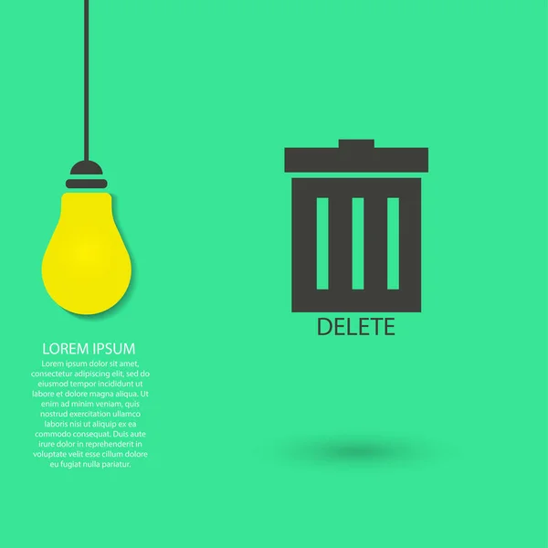 Icono Vector Eps Lorem Ipsum Ilustración Diseño Plano — Vector de stock