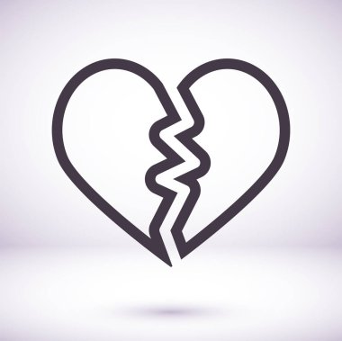 kalp 10 eps bağ ikonu tasarım vektörü grafiği