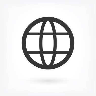 Küre Vektörü simgesi. Lorem Ipsum İllüstrasyon Tasarımı