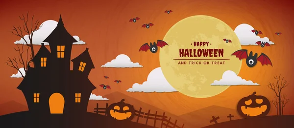 Gelukkig Halloween Dag Vector Ontwerp — Stockvector