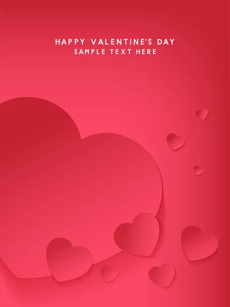 Día San Valentín Banner Vector Diseño — Archivo Imágenes Vectoriales