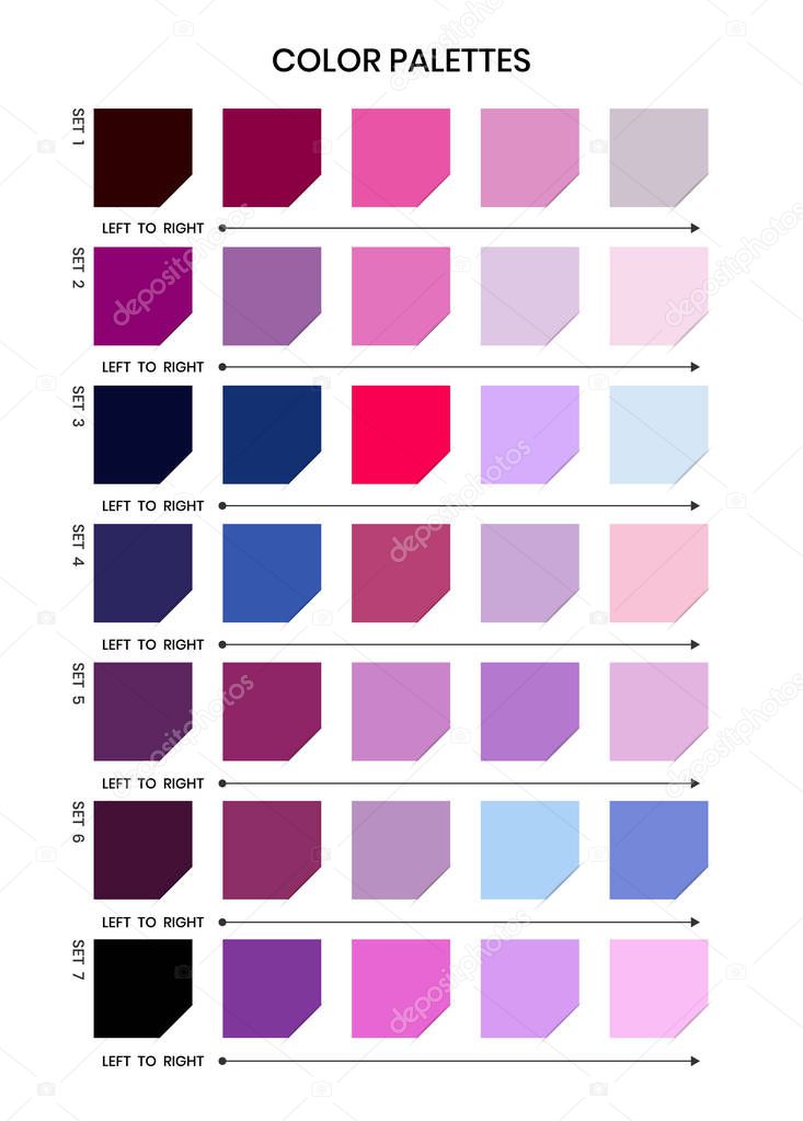 color palettes vector design