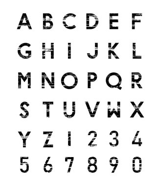 soyut alfabe vektör tasarımı