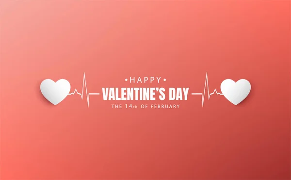 happy valentine's day banner vector design