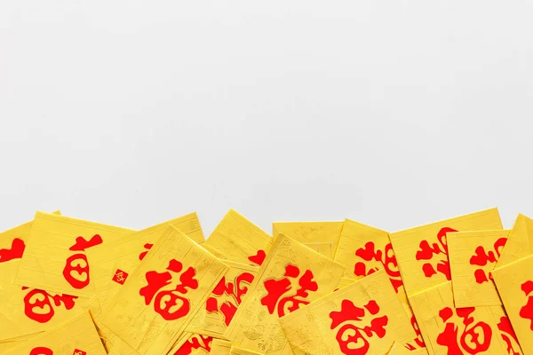 Concepto Año Nuevo Chino Sobre Oro Ang Pao Sobre Fondo — Foto de Stock