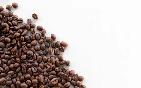 Grano Café Sobre Fondo Blanco — Foto de Stock