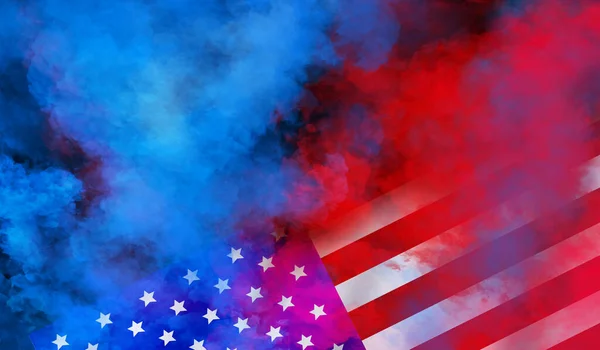 Flag Usa Background Design Independence Veterans Labor Memorial Day Colorful — Stock Photo, Image