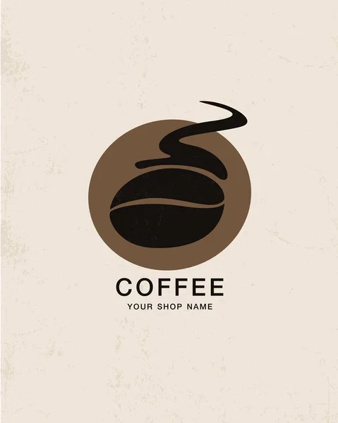 Coffee Shop Logo Design Vector Illustration — Stock Vector