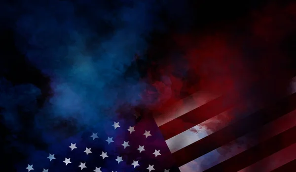 Flaga Usa Tło Projektowania Dla Niezależności Weteranów Pracy Dzień Pamięci — Zdjęcie stockowe