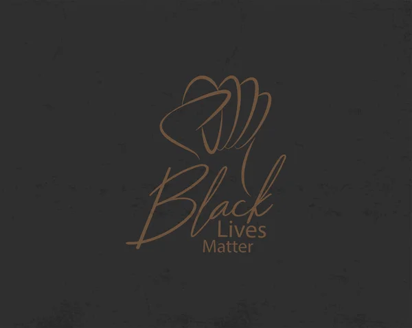 Black Lives Matter Typography Pattern Screen Vector Illustration — Stock Vector