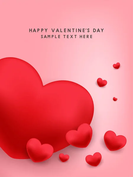 Valentines Day Banner Vector Design — Stock Vector