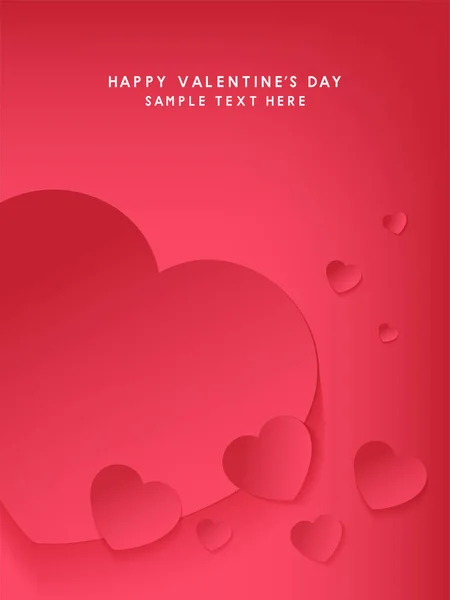 Día San Valentín Banner Vector Diseño — Archivo Imágenes Vectoriales