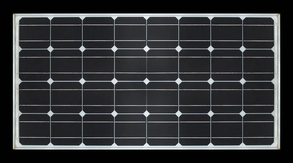 solar panel on black background