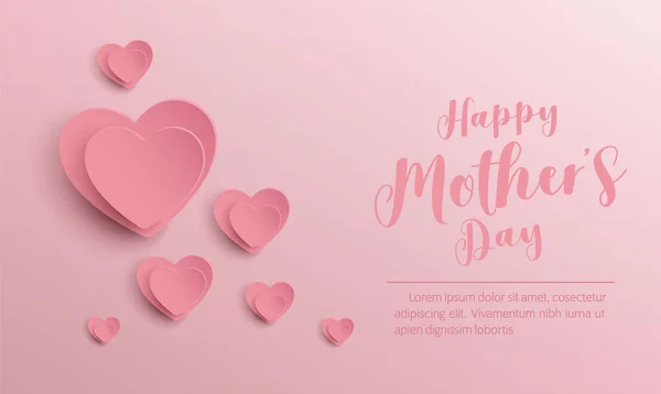 Щасливий День Матері Банер Векторний Дизайн — стоковий вектор