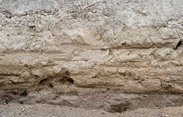 Closeup Layers Soil Rock Texture — Stock Photo, Image
