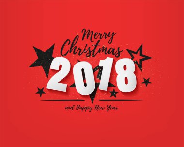 Mutlu Noeller ve mutlu yeni yıl vektör tasarımı