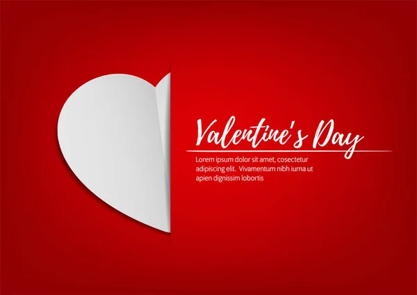 Šťastný Valentines Den Banner Vektor Design — Stockový vektor