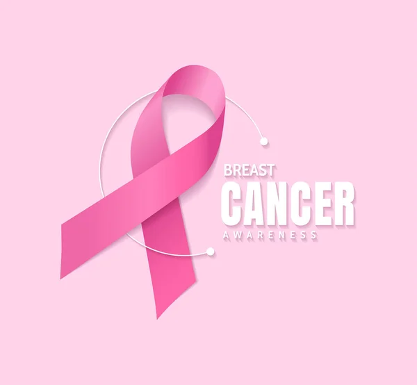 Breast Cancer Awareness Vector Design — Stock Vector