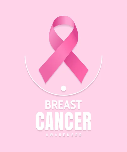 Breast Cancer Awareness Vector Design — Stock Vector