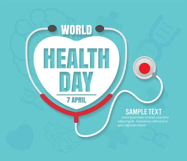 Wold Health Day Vector Design — Stock Vector