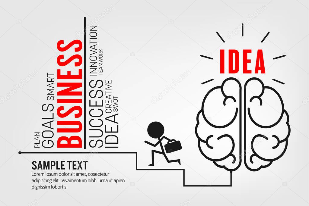 business idea vector illustration