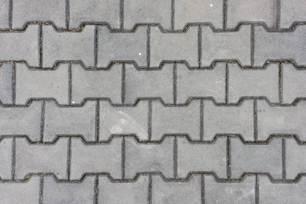 Old brick floor texture. top view