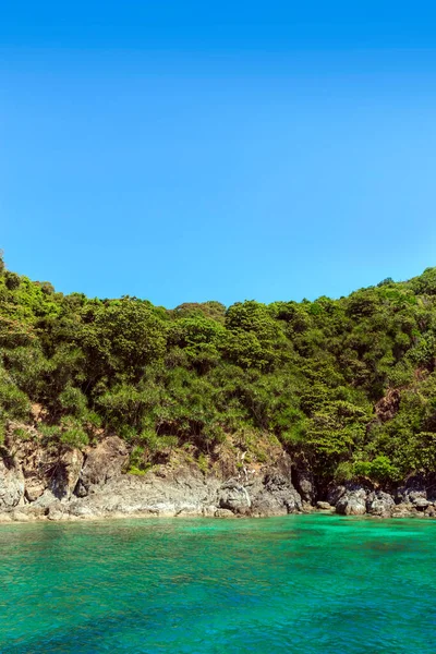 Beleza Mar Andamão Mai Ton Island Phuket Tailândia Com Foco — Fotografia de Stock
