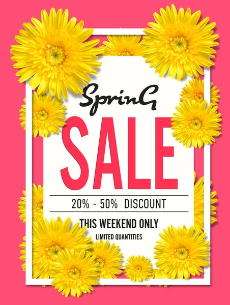 Spring sale poster design