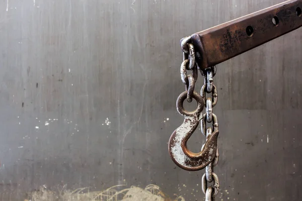 Old Chain Hook Soft Focus Background Light — Stock Photo, Image