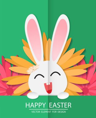 Mutlu Paskalya günleri, Vektör illüstrasyon şablonu arka planı