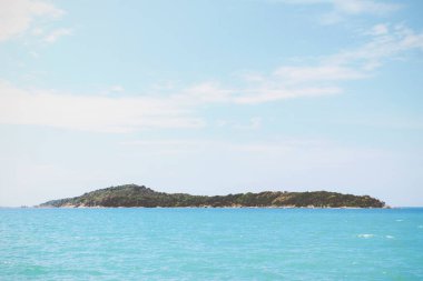Rawai Sahili, Phuket, Tayland film renkleri tonuyla. yumuşak odaklı ve ışığın üzerinde