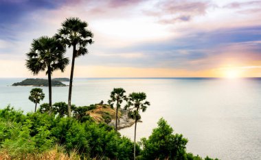 Promthep Mağarası, Phuket, Tayland Yumuşak odaklı ve ışığın üzerinde