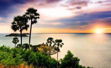 Promthep Mağarası, Phuket, Tayland Yumuşak odaklı ve ışığın üzerinde