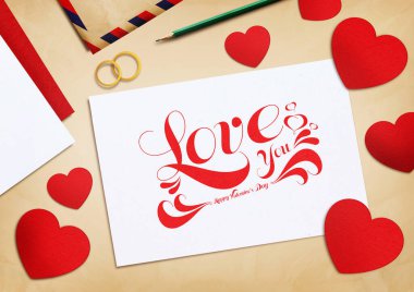 Sevgililer günün kutlu olsun. modelleme konsepti